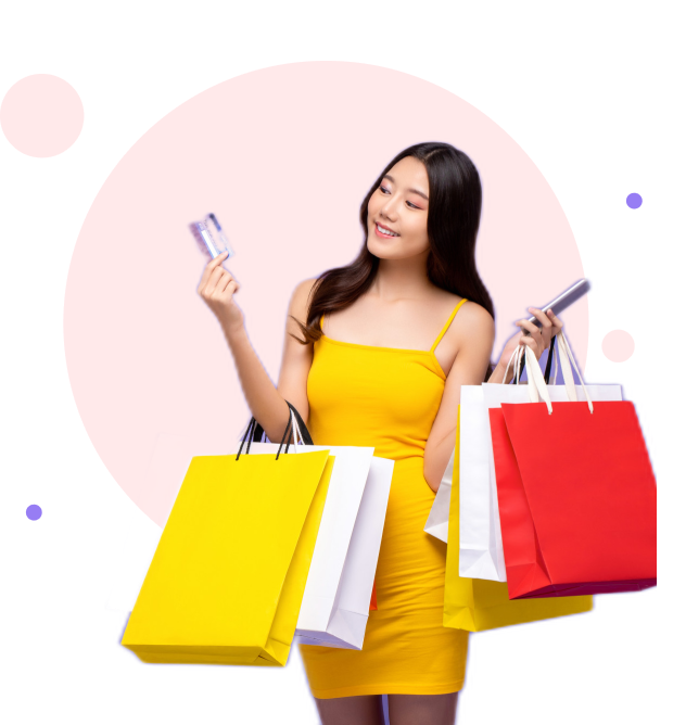 Influencer with product